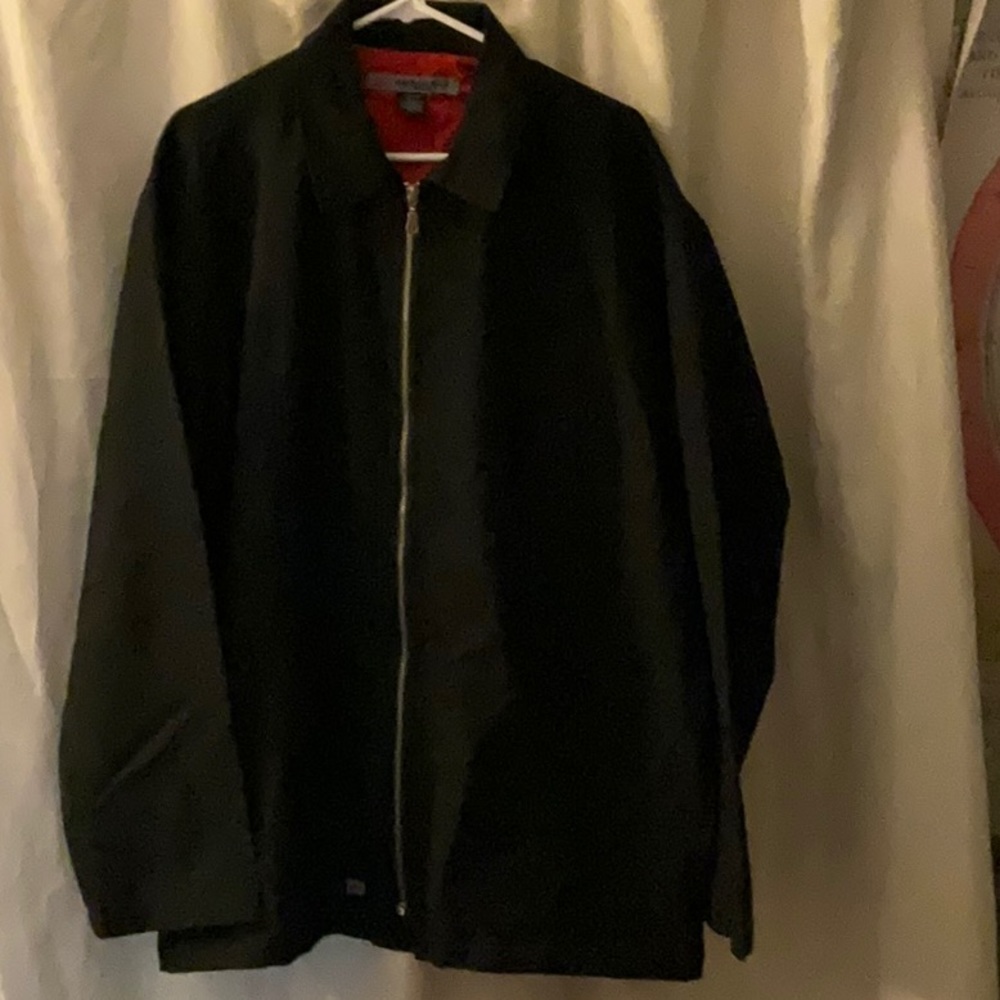 XL Anchor Blue Brand Black Jacket